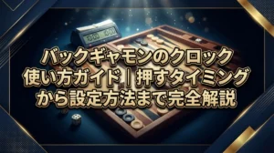 バックギャモンのクロック使い方ガイド｜押すタイミングから設定方法まで完全解説