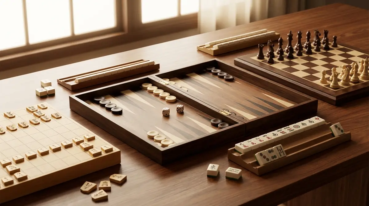 将棋・チェス・麻雀と比較するバックギャモンの独自性