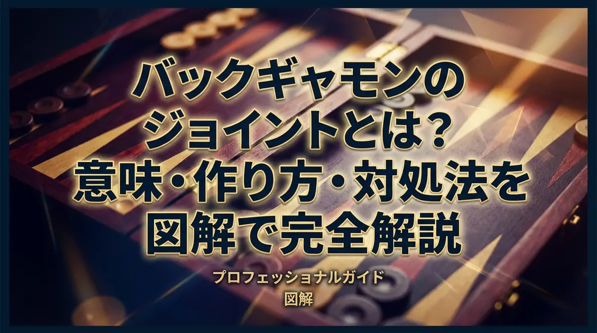 バックギャモンのジョイントとは？意味・作り方・対処法を図解で完全解説