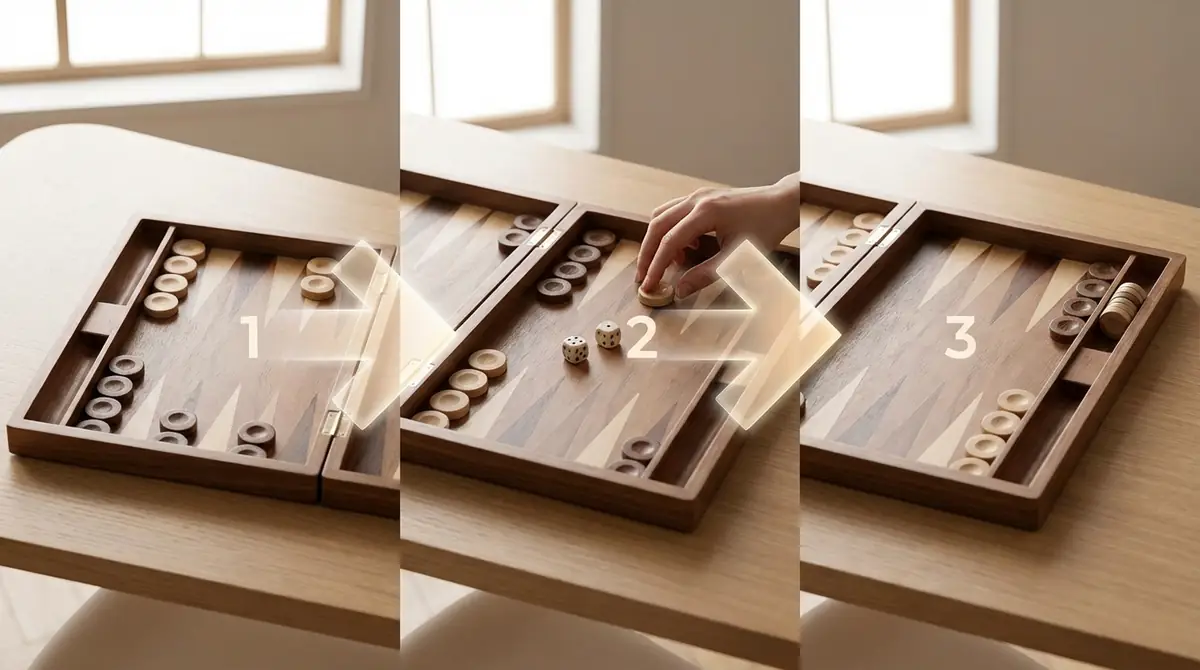 【図解】バックギャモン初心者が覚えるべきルール3ステップ