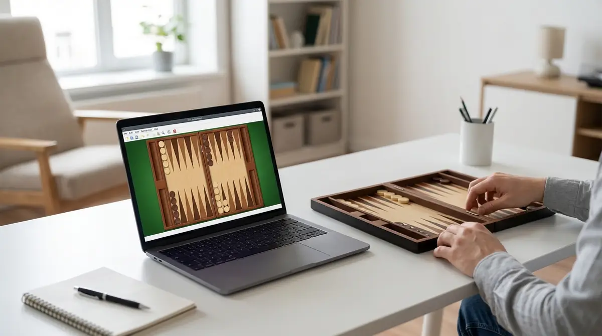 GNU Backgammonを使った一人練習の具体的手順