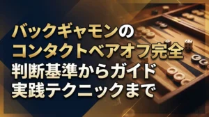 バックギャモンのコンタクトベアオフ完全ガイド｜判断基準から実践テクニックまで