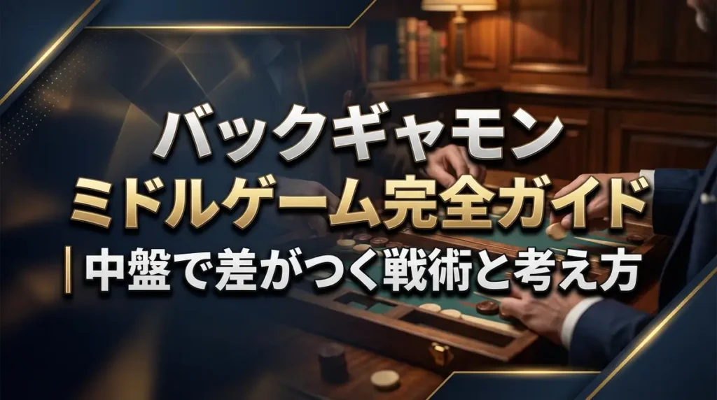 バックギャモン ミドルゲーム完全ガイド｜中盤で差がつく戦術と考え方