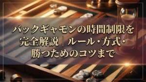 バックギャモンの時間制限を完全解説｜ルール・方式・勝つためのコツまで