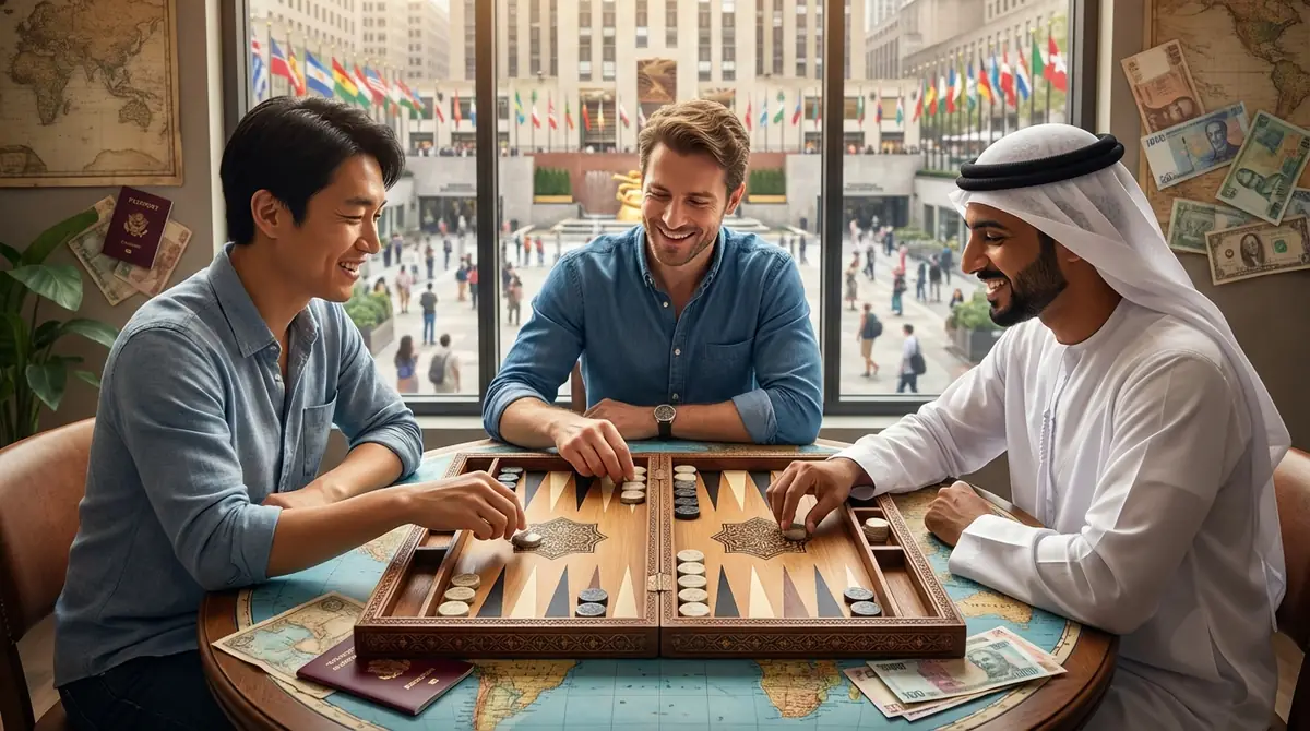 バックギャモンが国際交流に向いている3つの特徴