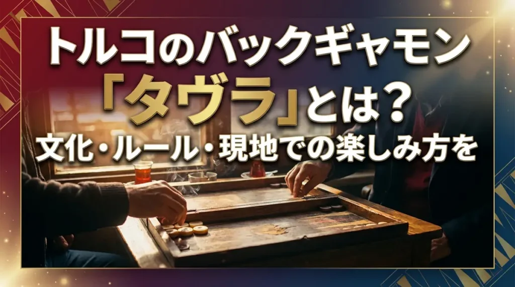 トルコのバックギャモン「タヴラ」とは？文化・ルール・現地での楽しみ方を徹底解説