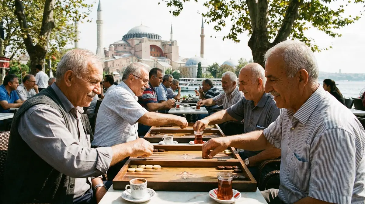 トルコでバックギャモンは「タヴラ」と呼ばれる国民的ゲーム
