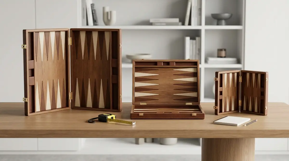 バックギャモンボードのサイズ選びで失敗しない3つのチェックポイント