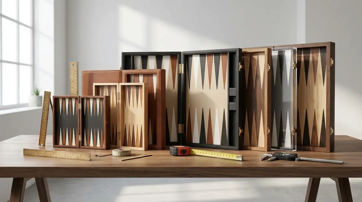 バックギャモンボードのサイズに関するよくある質問