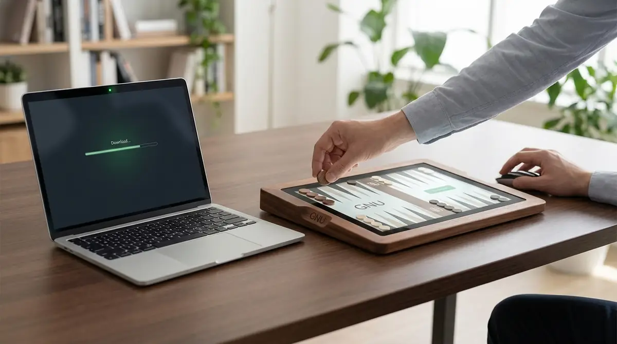 GNU Backgammonの始め方【ダウンロードから初対戦まで5分】