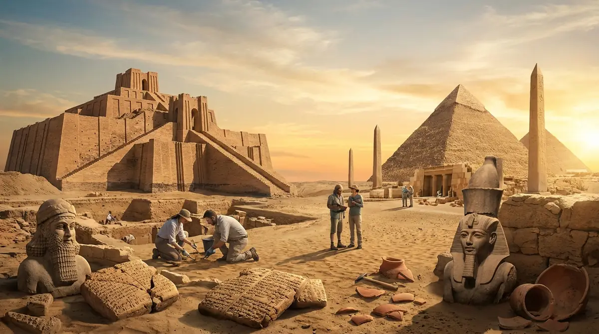 古代メソポタミア・エジプトに残る考古学的証拠