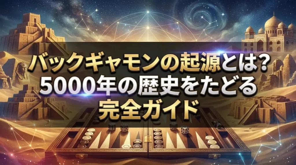 バックギャモンの起源とは？5000年の歴史をたどる完全ガイド