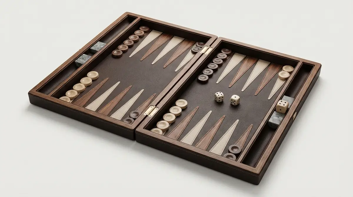 バックギャモンボードの構造と各部の名称