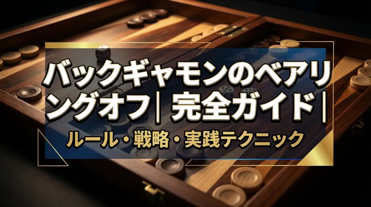 バックギャモンのベアリングオフ完全ガイド｜ルール・戦略・実践テクニック