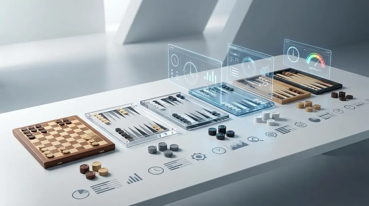 【比較表】バックギャモン10種類の難易度・プレイ時間・特徴