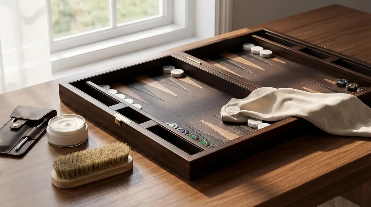 高級バックギャモンを長く使うためのメンテナンス方法