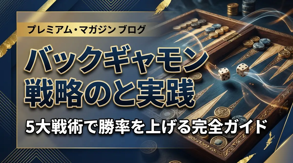 バックギャモン戦略の基本と実践|5大戦術で勝率を上げる完全ガイド