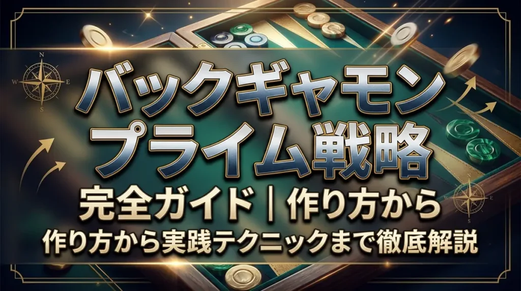 バックギャモン プライム戦略 完全ガイド｜作り方から実践テクニックまで徹底解説
