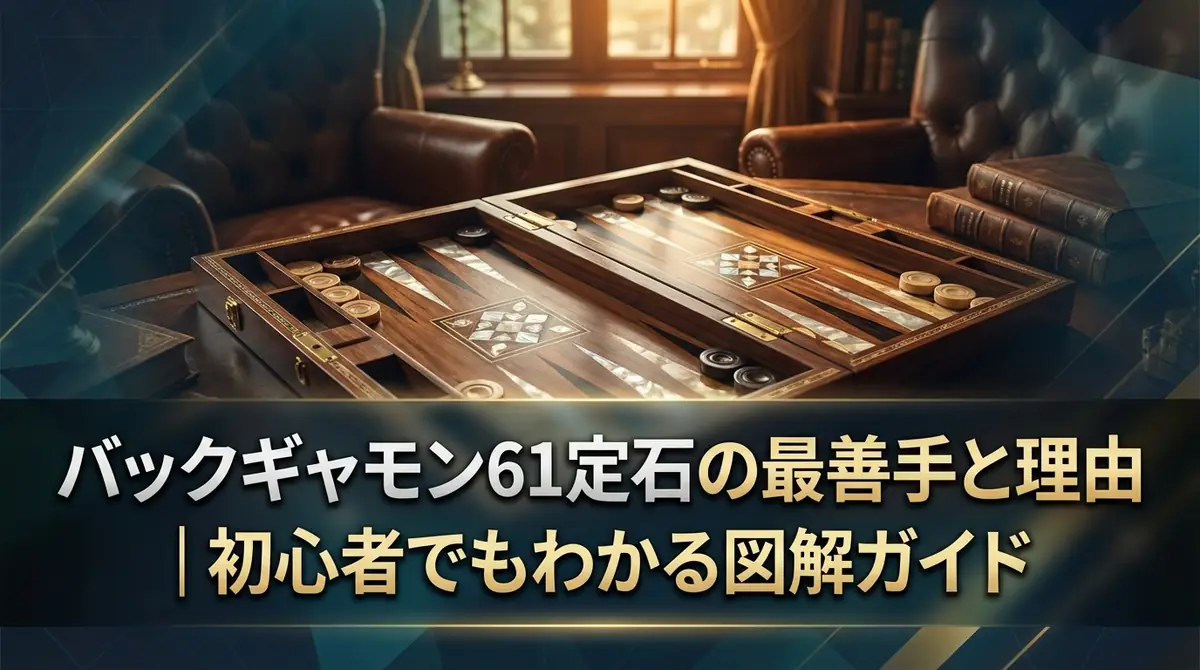 バックギャモン61定石の最善手と理由｜初心者でもわかる図解ガイド