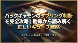 バックギャモンのダブリング判断を完全攻略｜勝率から読み解く正しいキューブ戦略